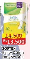 Promo Harga Softex Pantyliner Daun Sirih Longer And Wider 30 pcs - Alfamart