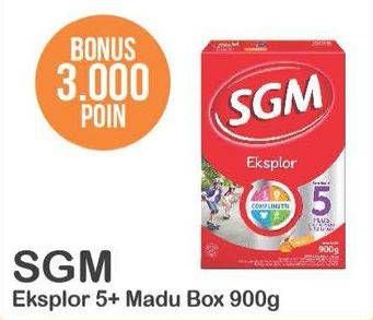 Promo Harga SGM Eksplor 5+ Susu Pertumbuhan Madu 900 gr - Alfamart