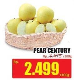 Promo Harga Pear Century per 100 gr - Hari Hari