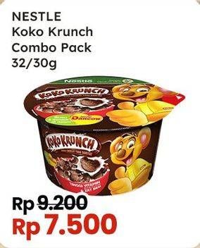 Promo Harga Nestle Koko Krunch Cereal Breakfast Combo Pack Reguler 32 gr - Indomaret