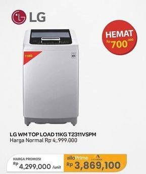 Promo Harga LG T2311VSPM Mesin Cuci Top Loading  - Carrefour