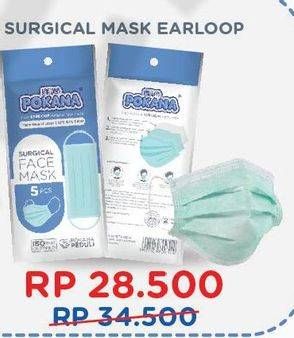 Promo Harga POKANA Face Mask Earloop  - Alfamart
