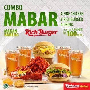 Promo Harga RICHEESE FACTORY Rich Burger  - Richeese Factory