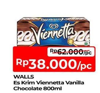 Promo Harga Walls Ice Cream Viennetta Choco Vanila 800 ml - TIP TOP