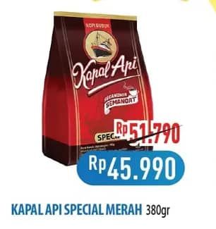 Promo Harga Kapal Api Kopi Bubuk Special 380 gr - Hypermart
