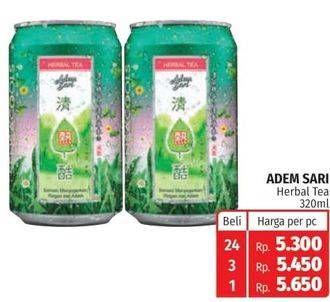 Promo Harga ADEM SARI Ching Ku Herbal Tea 320 ml - Lotte Grosir