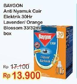 Promo Harga BAYGON Liquid Electric Lavender, Orange Blossom 33 ml - Indomaret