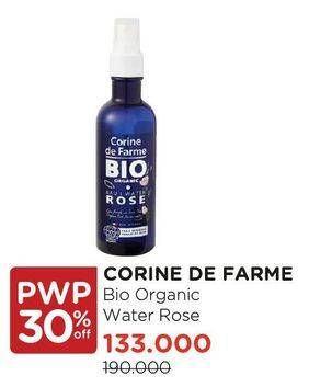 Promo Harga CORINE DE FARME Bio Organic Eau I Water Rose  - Watsons