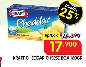 Promo Harga Kraft Cheese Cheddar 160 gr - Superindo