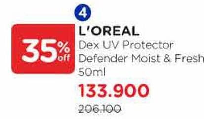 Promo Harga Loreal UV Defender Moisture Fresh 50 ml - Watsons