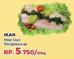 Promo Harga Fillet Ikan Dori per 100 gr - Yogya