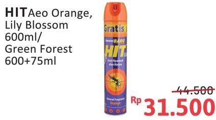Promo Harga HIT Aerosol Green Forest, Lilly Blossom, Orange 675 ml - Alfamidi