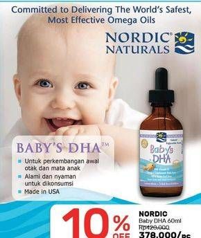 Promo Harga NORDIC NATURALS Baby DHA 60 ml - Guardian