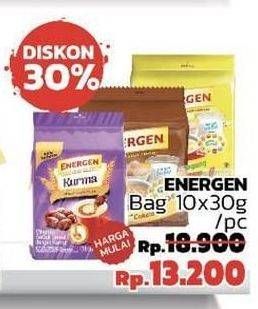 Promo Harga ENERGEN Cereal Instant per 10 sachet 30 gr - LotteMart
