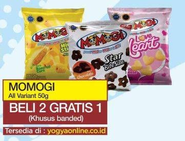 Promo Harga MOMOGI Premium Snack All Variants per 2 bungkus 50 gr - Yogya