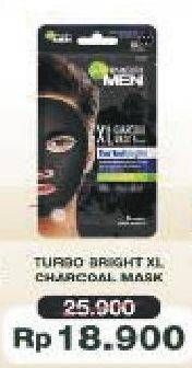Promo Harga GARNIER MEN XL Charcoal Tissue Mask Power White  - Alfamart