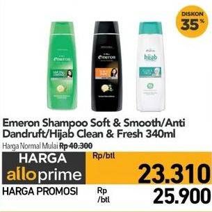 Emeron Shampoo Soft & Smooth/ Anti Dandruf/ Hijab Clean & Fresh 340ml