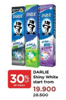 Promo Harga DARLIE Toothpaste All Shiny White All Variants 1 pcs - Watsons