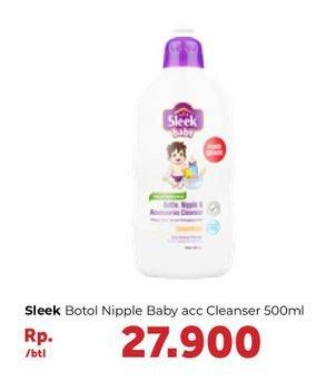 Promo Harga SLEEK Baby Bottle, Nipple and Accessories Cleanser 500 ml - Carrefour
