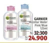 Promo Harga Garnier Micellar Water Blue, Pink 125 ml - LotteMart