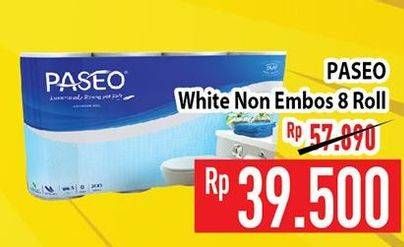 Promo Harga PASEO Toilet Tissue Non Embos 8 roll - Hypermart