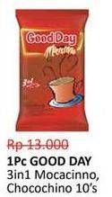 Promo Harga Good Day Instant Coffee 3 in 1 Mocacinno per 10 sachet 20 gr - Alfamidi