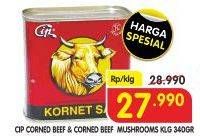 Promo Harga CIP Corned Beef Beef, Beef Mushrooms 340 gr - Superindo