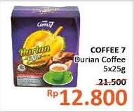 Promo Harga Coffee7 Durian per 5 sachet 25 gr - Alfamidi