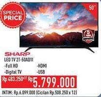 Promo Harga SHARP 2T-C50AD1i Full-HD 50"  - Hypermart