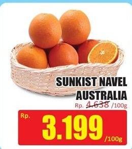 Promo Harga Jeruk Navel Australia per 100 gr - Hari Hari