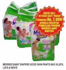 Promo Harga MERRIES Pants Good Skin M34, L30, XL26  - Superindo