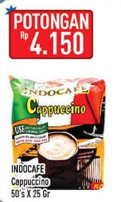 Promo Harga Indocafe Cappuccino per 50 sachet 25 gr - Hypermart