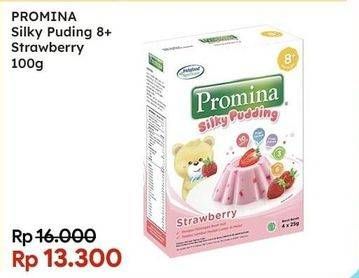 Promo Harga Promina Silky Puding Strawberry 100 gr - Indomaret