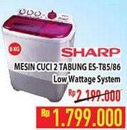 Promo Harga Sharp Mesin Cuci 2 Tabung  - Hypermart