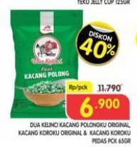 Promo Harga Dua Kelinci Kacang Polong Original, Koro Original, Koro Spicy 70 gr - Superindo