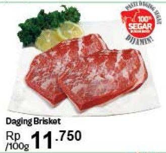 Promo Harga Daging Sandung Lamur (Daging Brisket) per 100 gr - Carrefour