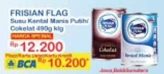 Promo Harga FRISIAN FLAG Susu Kental Manis Putih, Cokelat 490 gr - Indomaret