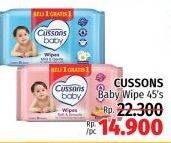 Promo Harga Cussons Baby Wipes 50 sheet - LotteMart