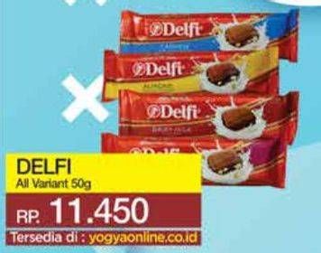 Promo Harga DELFI Chocolate All Variants 55 gr - Yogya