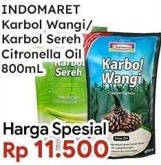 Promo Harga INDOMARET Karbol Wangi/ Karbol Sereh Citronella Oil 800 mL  - Indomaret