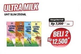 Promo Harga Ultra Milk Susu UHT 250 ml - Carrefour