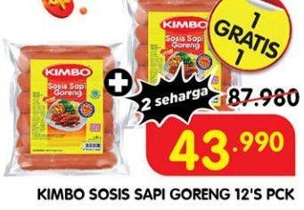 Promo Harga Kimbo Sosis Sapi Goreng 372 gr - Superindo