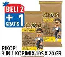 Promo Harga Pikopi 3 in 1 Kopi Mix per 10 sachet 20 gr - Hypermart