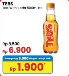 Promo Harga Tebs Tea With Soda 500 ml - Indomaret