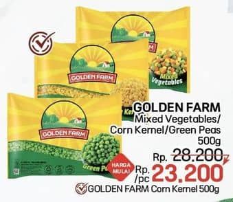 Promo Harga Golden Farm Mixed Vegetables/Golden Farm Corn Kernel/Golden Farm Green Peas  - LotteMart