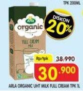 Promo Harga Arla Full Cream Milk UHT Organic 1000 ml - Superindo