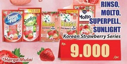 RINSO, MOLTO, SUPERPELL, SUNLIGHT Korean Strawberry Series