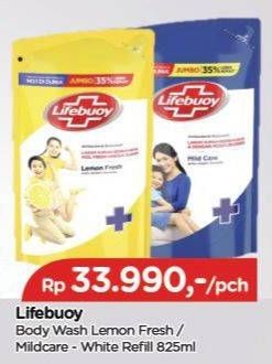 Promo Harga Lifebuoy Body Wash Lemon Fresh, Mild Care 850 ml - TIP TOP