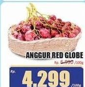 Promo Harga Anggur Red Globe per 100 gr - Hari Hari