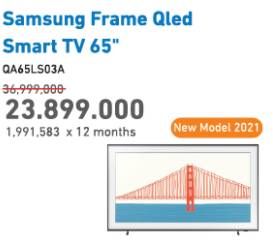 Promo Harga SAMSUNG QA65LS03 QLED 4K HDR Smart TV  - Electronic City